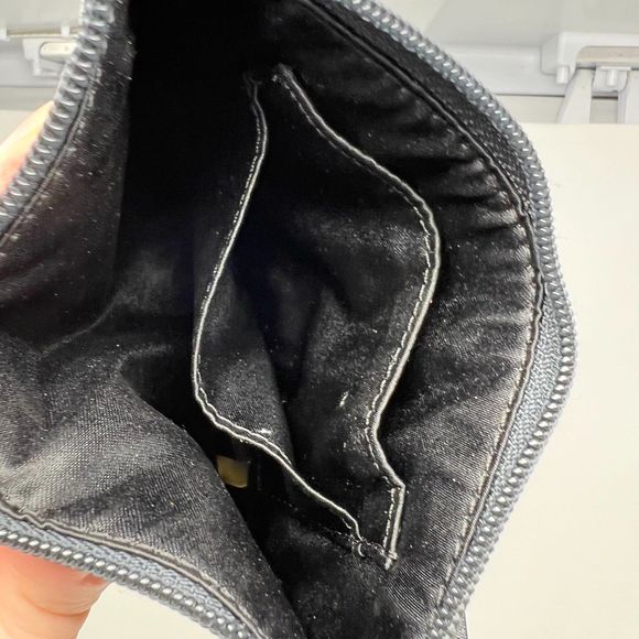 Coach wallet Black Glitter Wristlet coin ID purse gold hardware - Picture 6 of 14